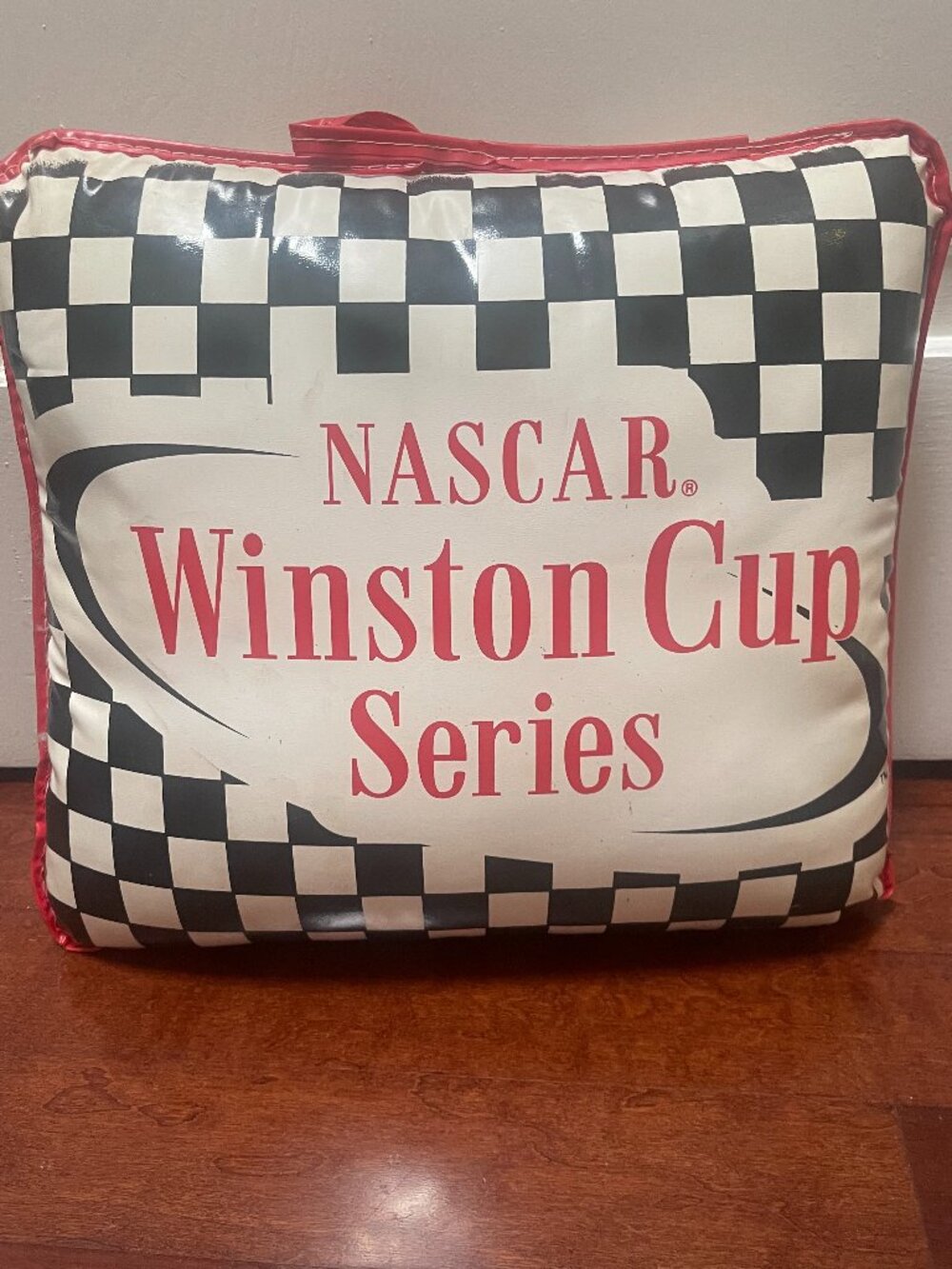 Vintage 2001 NASCAR Winston Cup Series Vinyl Seat Cushion Pillow